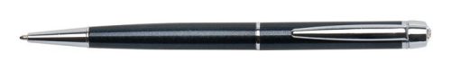Golyóstoll, fekete Lille Pen, fehér SWAROVSKI® kristállyal, 14cm, ART CRYSTELLA