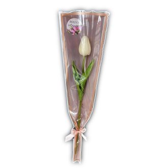   Élethű tulipán – elegáns és tartós ajándék - fehér