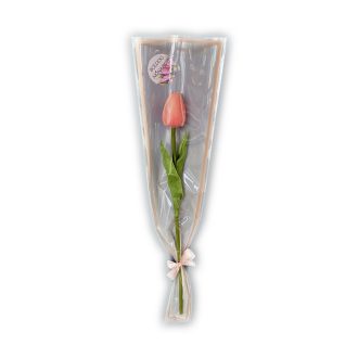   Élethű tulipán – elegáns és tartós ajándék - rózsaszín