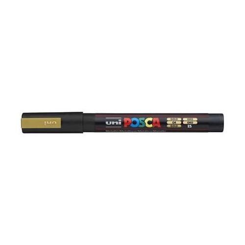 Dekormarker, 0,9-1,3 mm, UNI  Posca PC-3M , arany