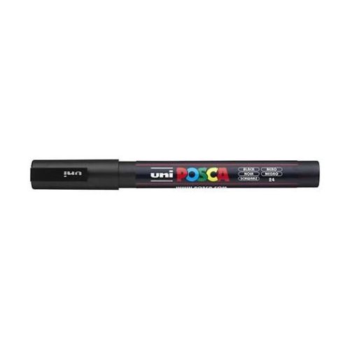 Dekormarker, 0,9-1,3 mm, UNI  Posca PC-3M , fekete