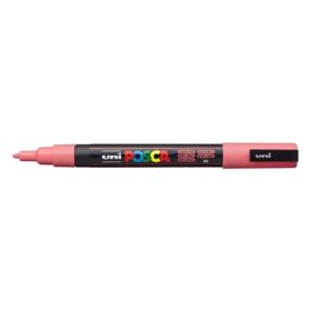 Dekormarker, 0,9-1,3 mm, UNI  Posca PC-3M , korall