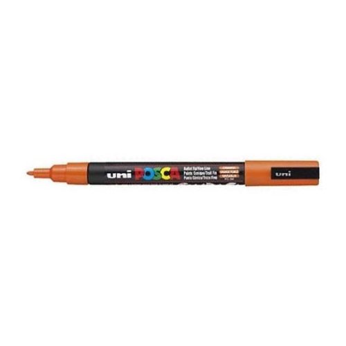 Dekormarker, 0,9-1,3 mm, UNI  Posca PC-3M , narancssárga