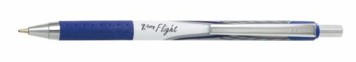 Golyóstoll, 0,34 mm, nyomógombos, ZEBRA  Z-Grip Flight , kék