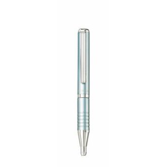   Golyóstoll, 0,24 mm, teleszkópos, metál világoskék tolltest, ZEBRA  SL-F1 , kék tinta