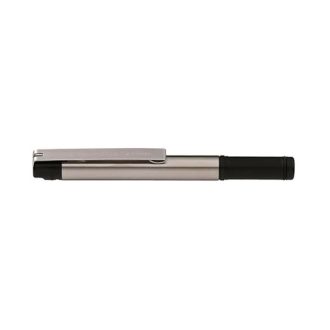   Golyóstoll, 0,24 mm, kupakos, rozsdamentes acél-fekete tolltest, ZEBRA  F-301 Compact , kék