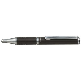   Golyóstoll, 0,24 mm, teleszkópos, metálfekete tolltest, ZEBRA  SL-F1 , kék tinta