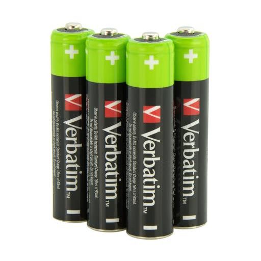 Tölthető elem, AAA mikro, 4x950 mAh, VERBATIM
