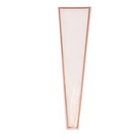   Rose gold keretes virágtasak 12.5cm x 4cm x 45cm, 1db - Fehér