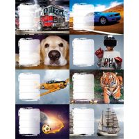 Borítók, címkék, órarendek