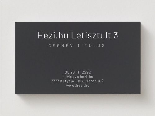 Névjegykártya Letisztult 3 - 120 db