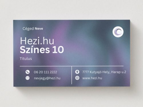 Névjegykártya Színes 10 - 120 db