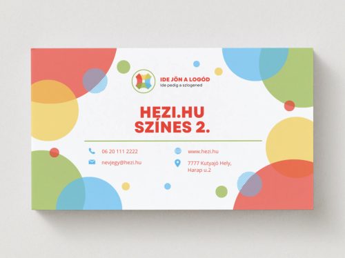 Névjegykártya Színes 2 - 120 db