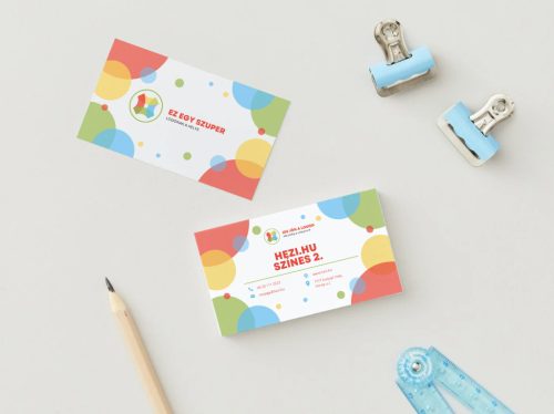 Névjegykártya Színes 2 - 120 db