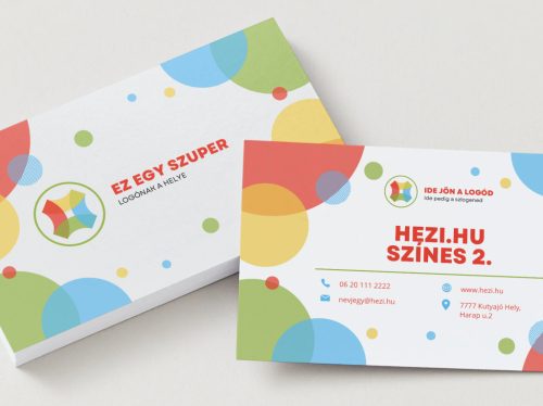 Névjegykártya Színes 2 - 120 db