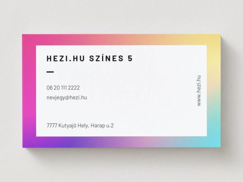 Névjegykártya Színes 5 - 120 db