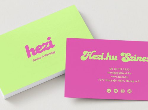 Névjegykártya Színes 6 - 120 db