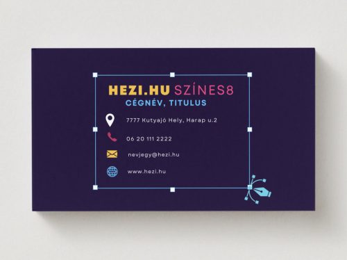 Névjegykártya Színes 8 - 120 db